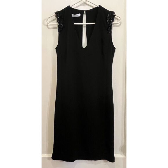 NWT  MNG Mango Little Black Sleeveless Open Back Mini Dress  Women's Size 4 - Picture 2 of 10